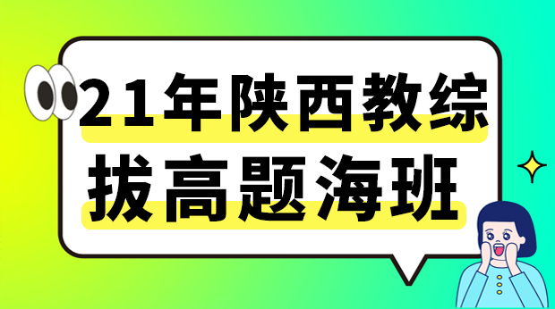 21年陕西教综拔高题海班